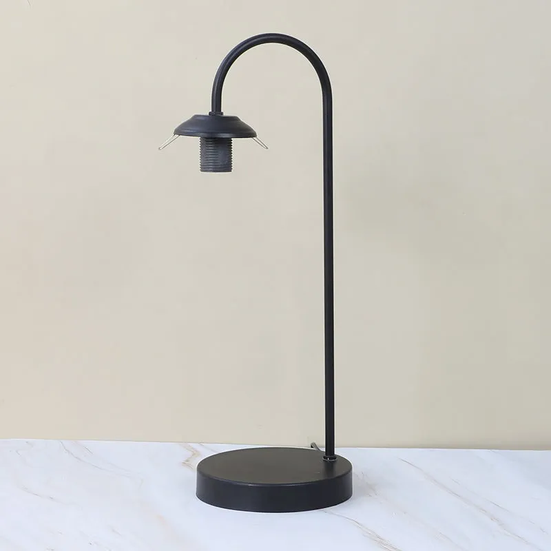 Petit Soleil Solid Moon LED Iron Table Lamp - White,Black media 5