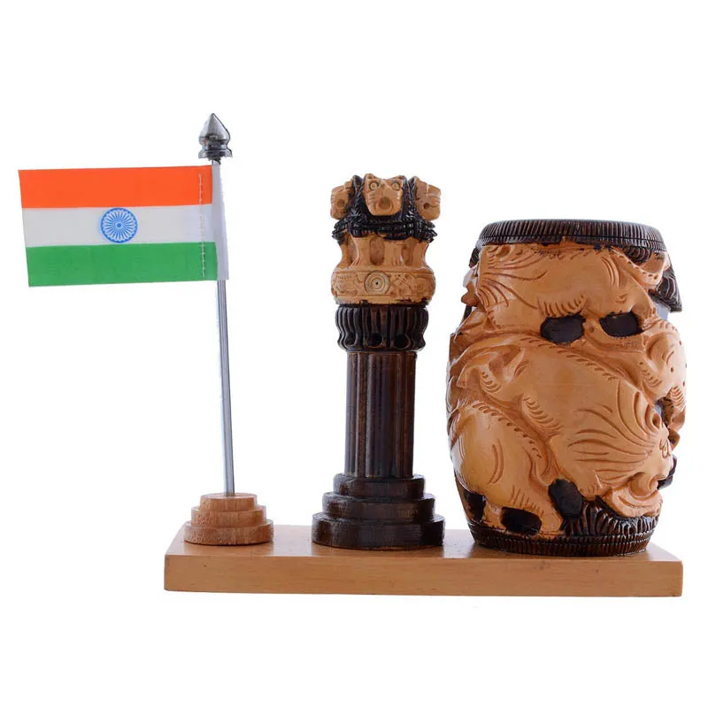 Patriot's Pride Wooden Pen Stand - Multicolor media 6