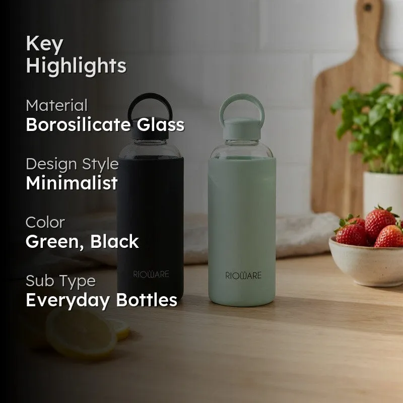 Rioware UrbanSip Minimal Bottle (Green, Black, 750 mL Each) - Set Of Two media 2