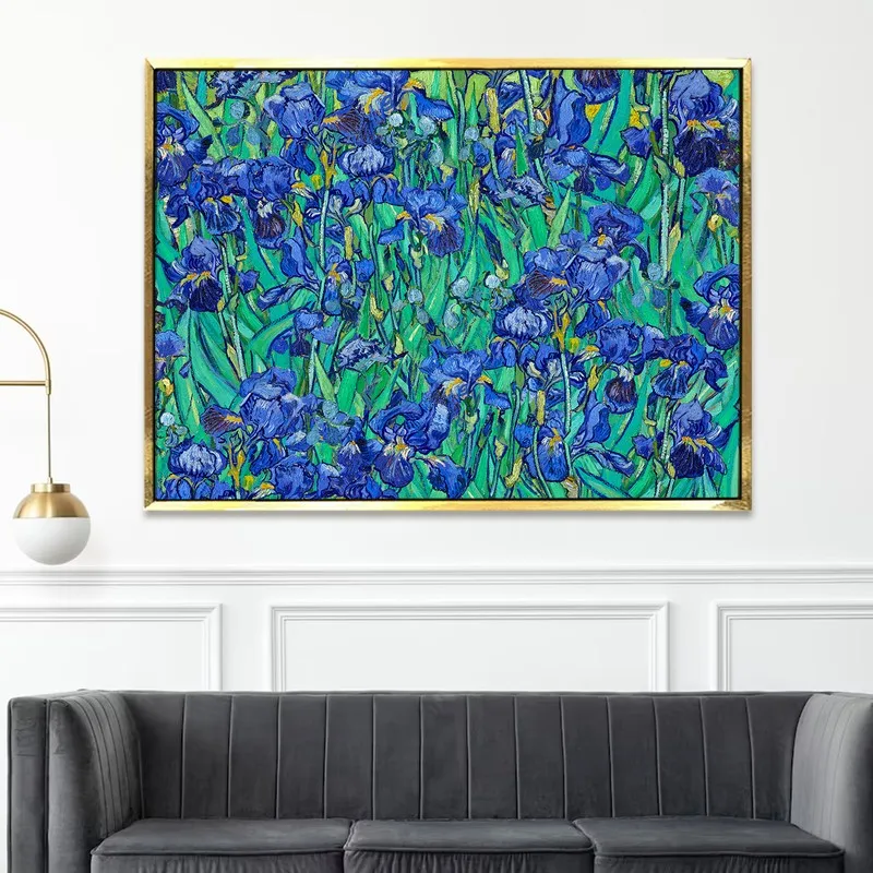 Indigo Garden Canvas Wall Painting With Frame media 5