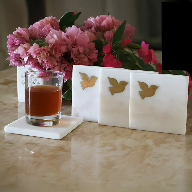 Corsica Wings Marble Coaster - Set Of Four media 1