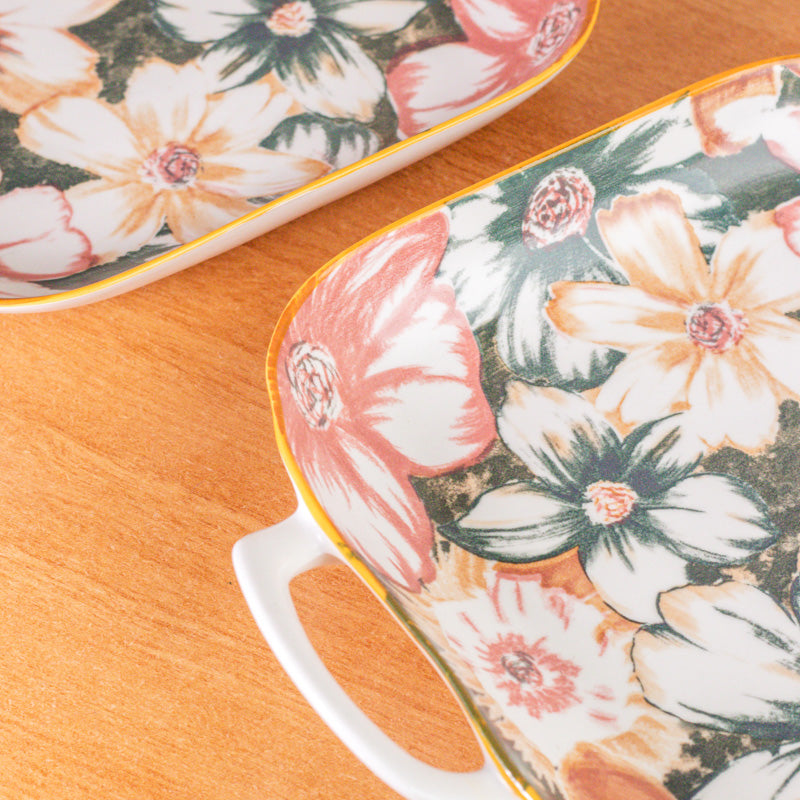 Blush Flora Porcelain Platter - Set Of Two media 5