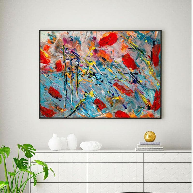 Surreal Symphony Painting - Black Frame