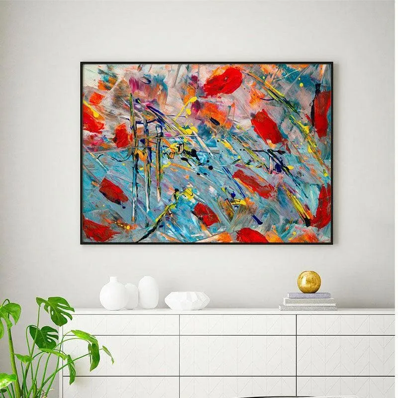 Surreal Symphony Painting - Black Frame media 1