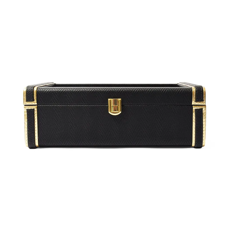Vautch Faux Leather Watch Organizer - Black media 4