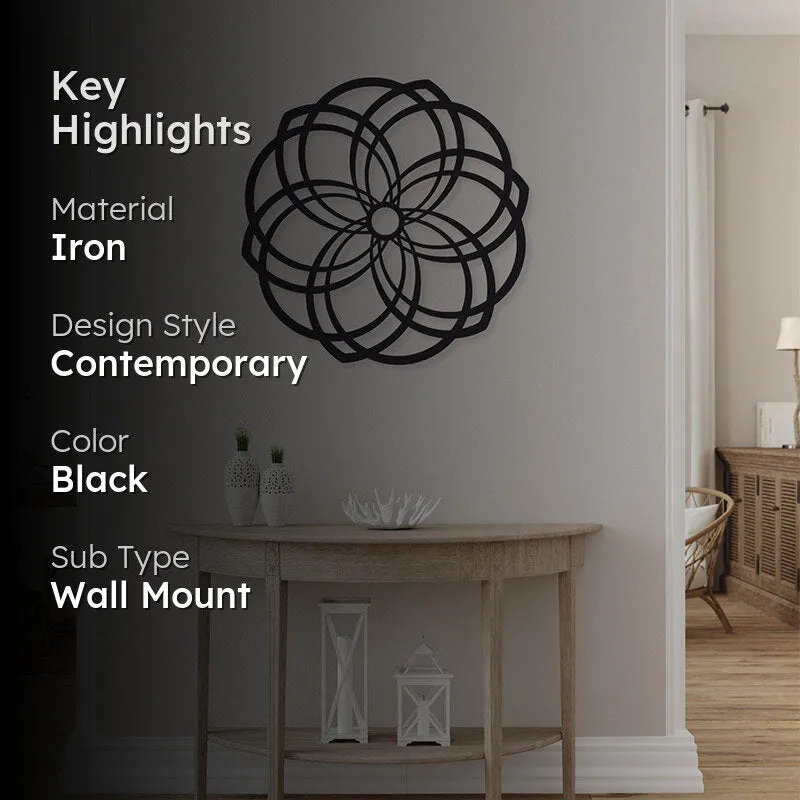 Vista Mandala Black Iron Wall Accent media 2