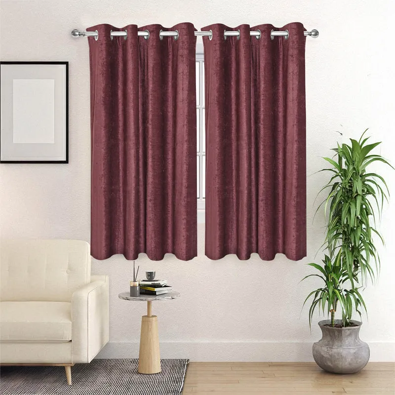 Saral Home Auriels Blackout Curtain (Mauve) - Set Of Two media 3
