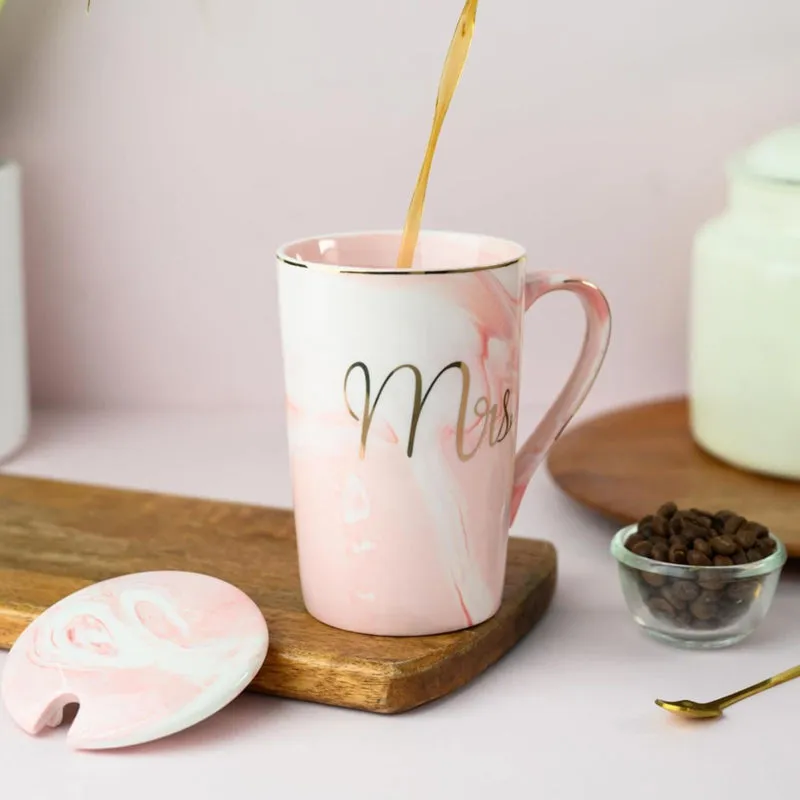 Mr & Mrs Glass Coffee Mug (380 mL Each) - Set Of Two media 5