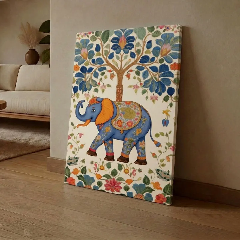 Tribal Gajraj Canvas Wall Art media 1