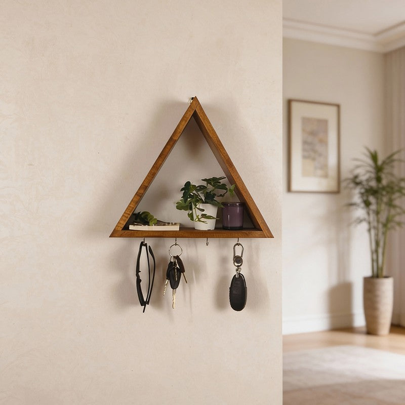 Marquis Wooden Wall Organiser with Key Holders media 1