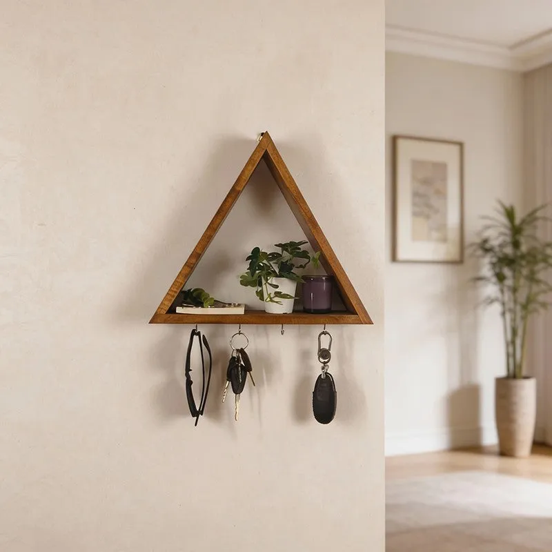 Marquis Wooden Wall Organiser with Key Holders media 1