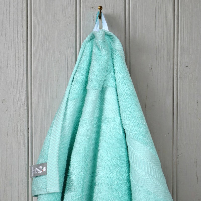 PlushAura Cotton Face Towel (Aqua) - Set Of Four media 4