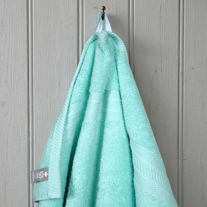PlushAura Cotton Face Towel (Aqua) - Set Of Four media 4