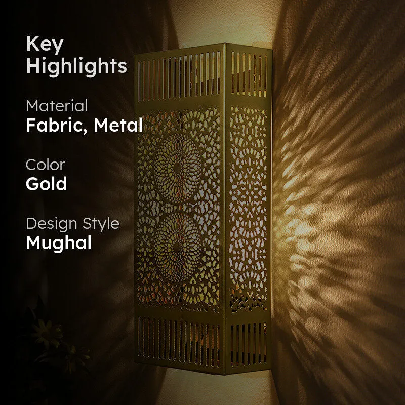 Orna Box Fabric & Metal Wall Lamp media 2