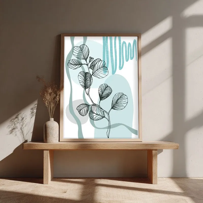 Verdant Melody Archival Canvas Wall Art - Natural Brown Frame media 3