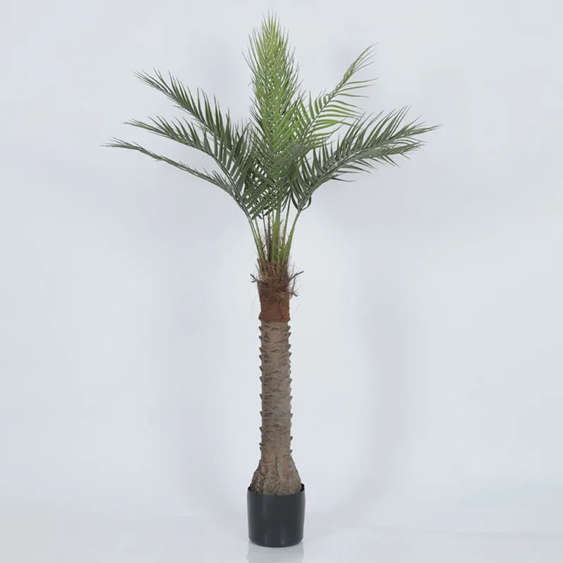 Palmino Artificial Palm Tree With Black Plastic Pot - 5 Feet media 5