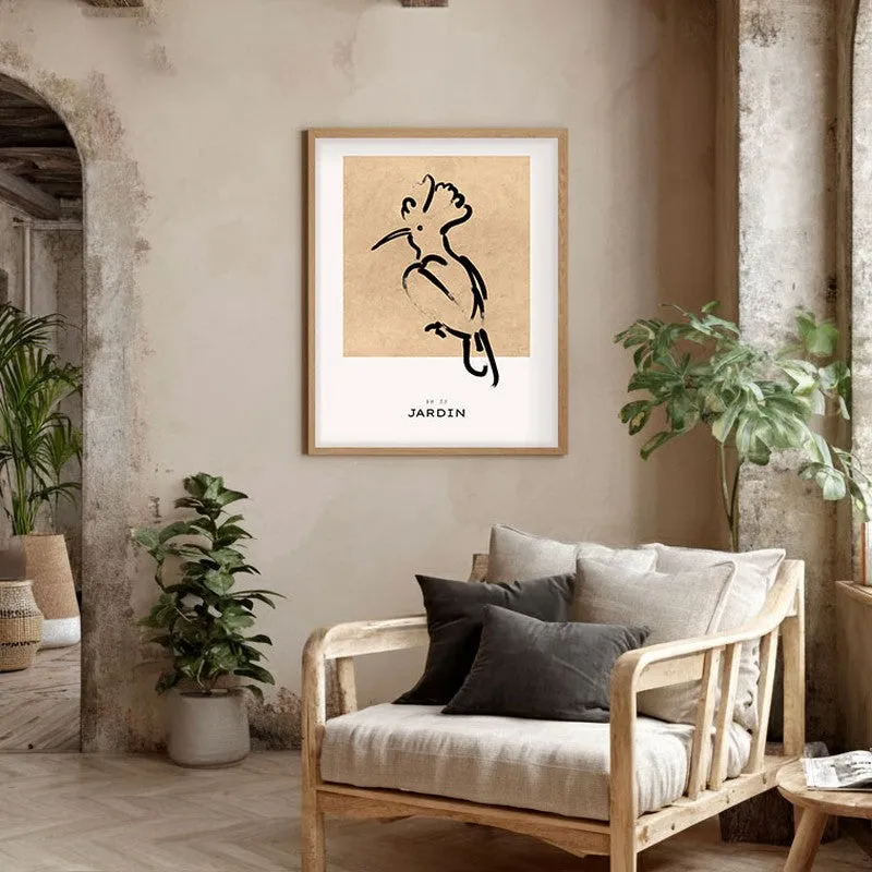 Gentle Wild Canvas Wall Painting With Brown Frame media 5