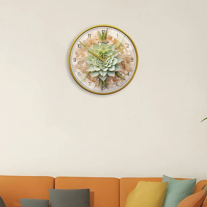 Cereus Circle Analog Wall Clock media 1