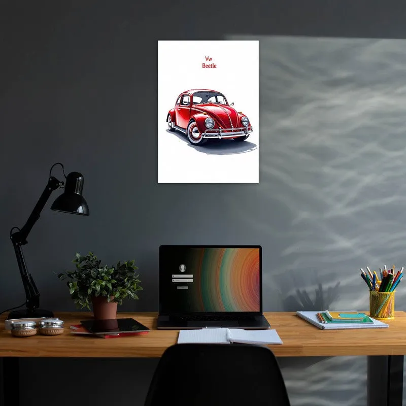Retro Beetle Charm Wall Poster media 3