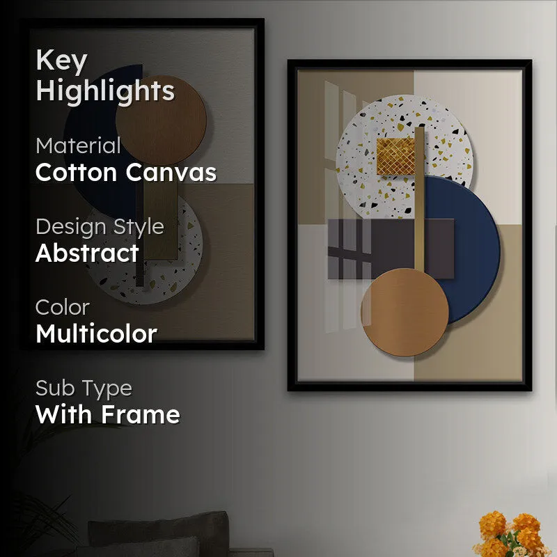 Clover Abstract Wall Art - Set Of Two media 2