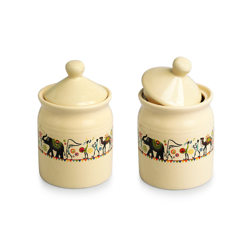 Elephant Parade Air Tight Storage Jar (540 mL Each) - Set Of Two media 3