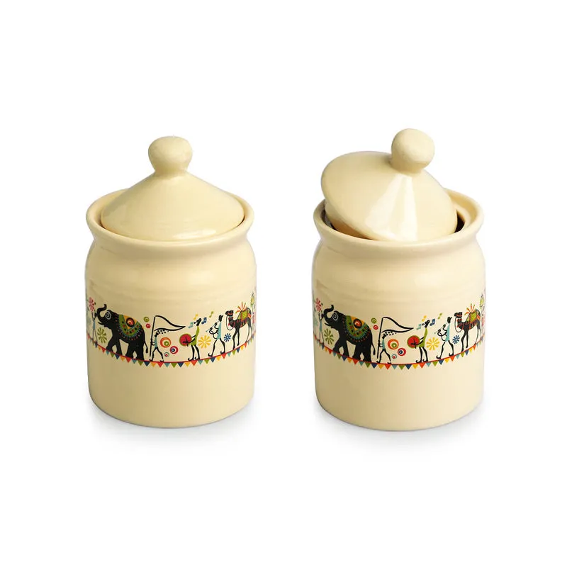 Elephant Parade Air Tight Storage Jar (540 mL Each) - Set Of Two media 3