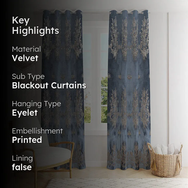 Grey Elegance Curtain - Set Of Two media 2