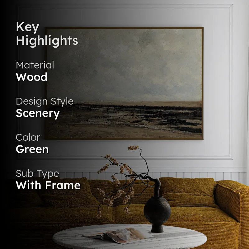 Forgotten Fields Wood Wall Art With Frame - Black media 2