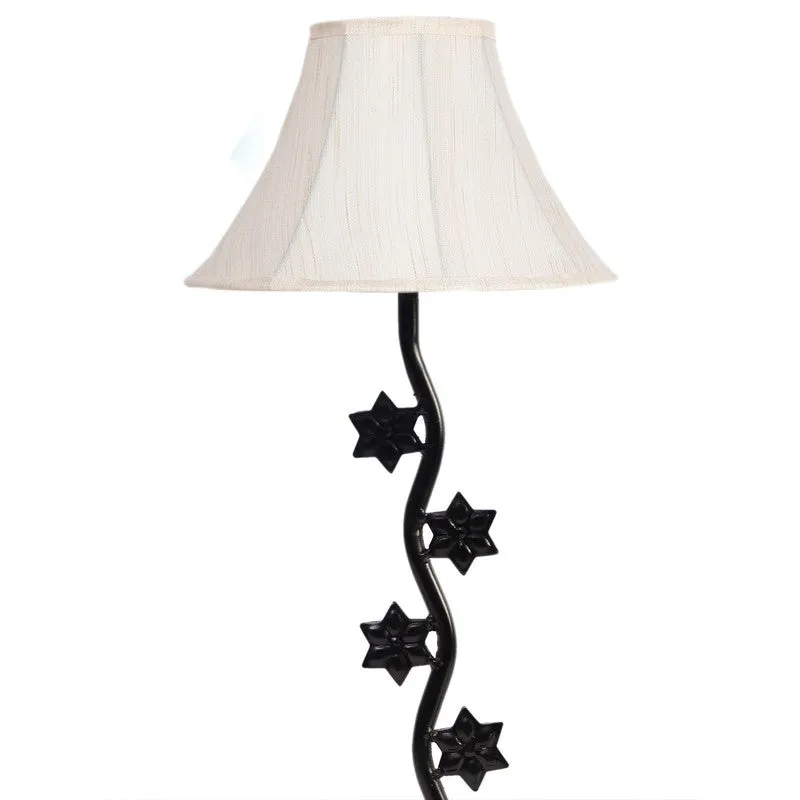 Celorien Cotton Table Lamp With Iron Base - White media 6