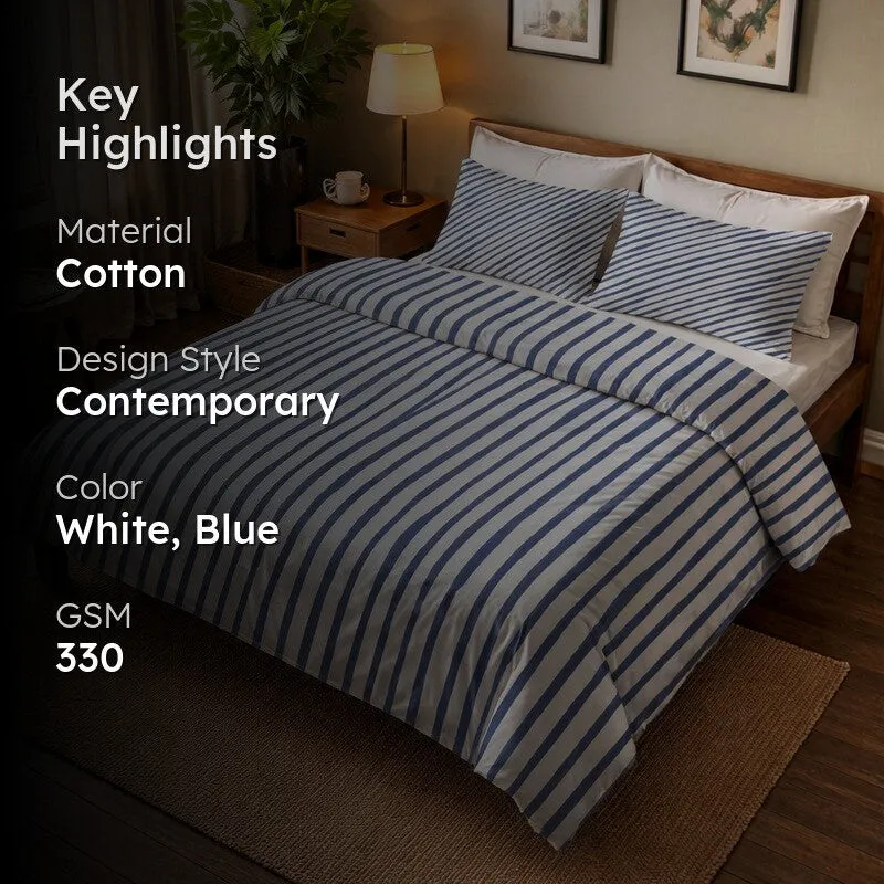Easy Lattice Cotton Bedding Set (330 Gsm) - Four Piece Set media 2