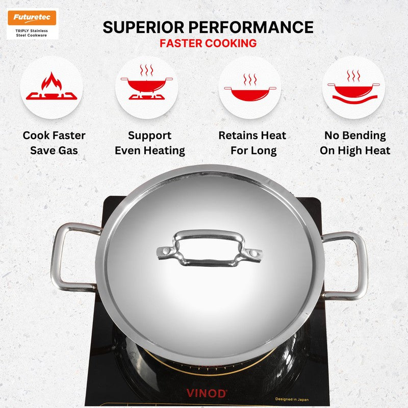Kraft Cook Craze Kadhai With Lid - 3300 mL media 9
