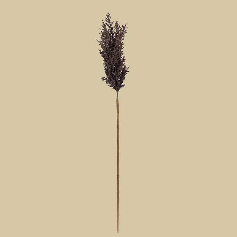 Pampera Artificial Pampas Without Vase (Brown) - 3 Feet media 5