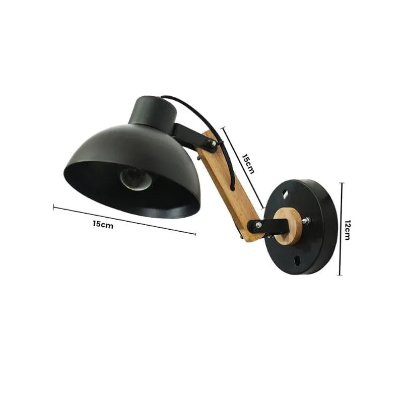 Mazor Metal Wall Lamp - Black media 6