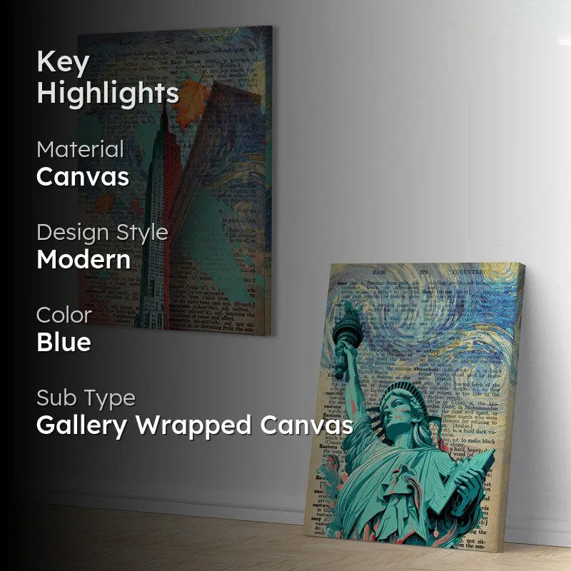 NY Glory Wall Painting - Set Of Two media 2