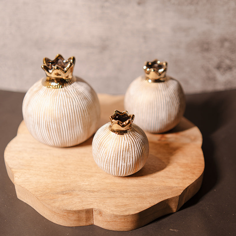 Granada Ceramic Vase (Beige) - Set Of Three