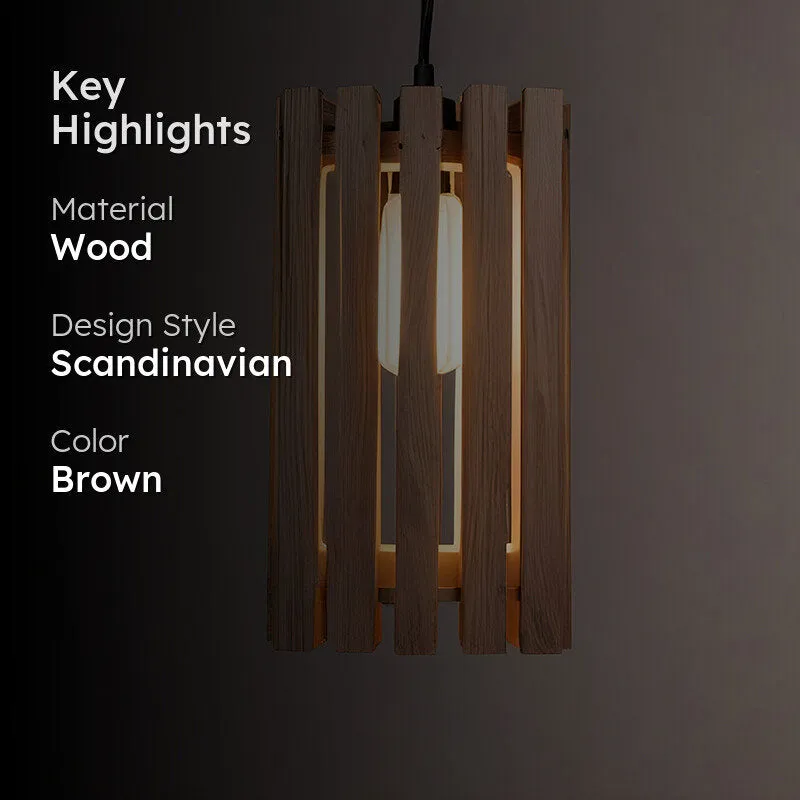 Kanso Single Wooden Ceiling Lamp media 2
