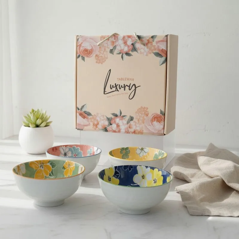 Aura Serve Ceramic Serving Bowls (400 mL Each) - Set Of Four media 3