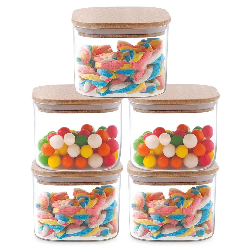 Gripz Glass Jar (300 mL Each) - Set Of Five - 4