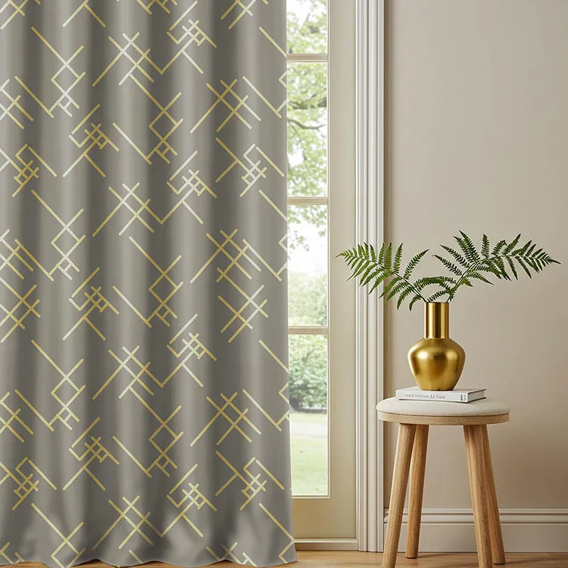 Urban Space Dusken Blackout Curtain - Grey media 3