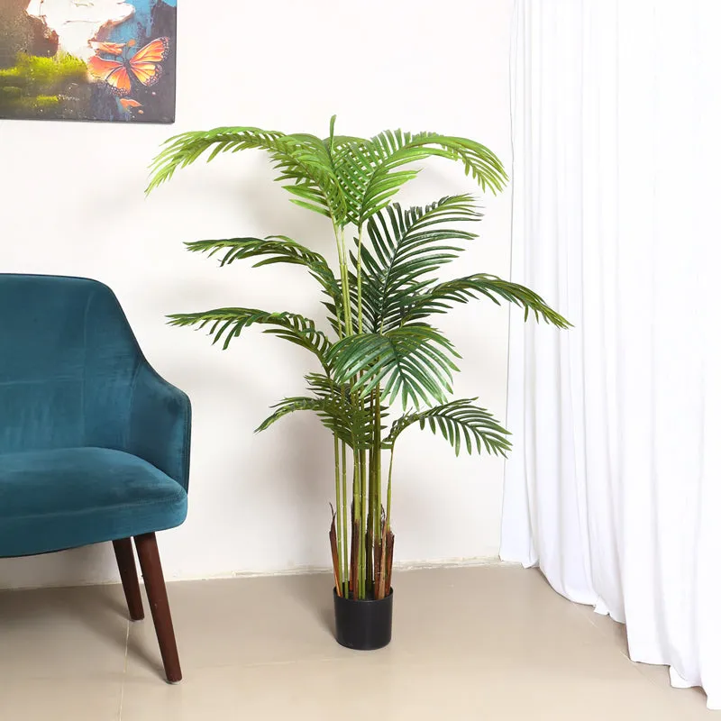 Verdiq Artificial Palm With Black Plastic Pot - 5 Feet media 3