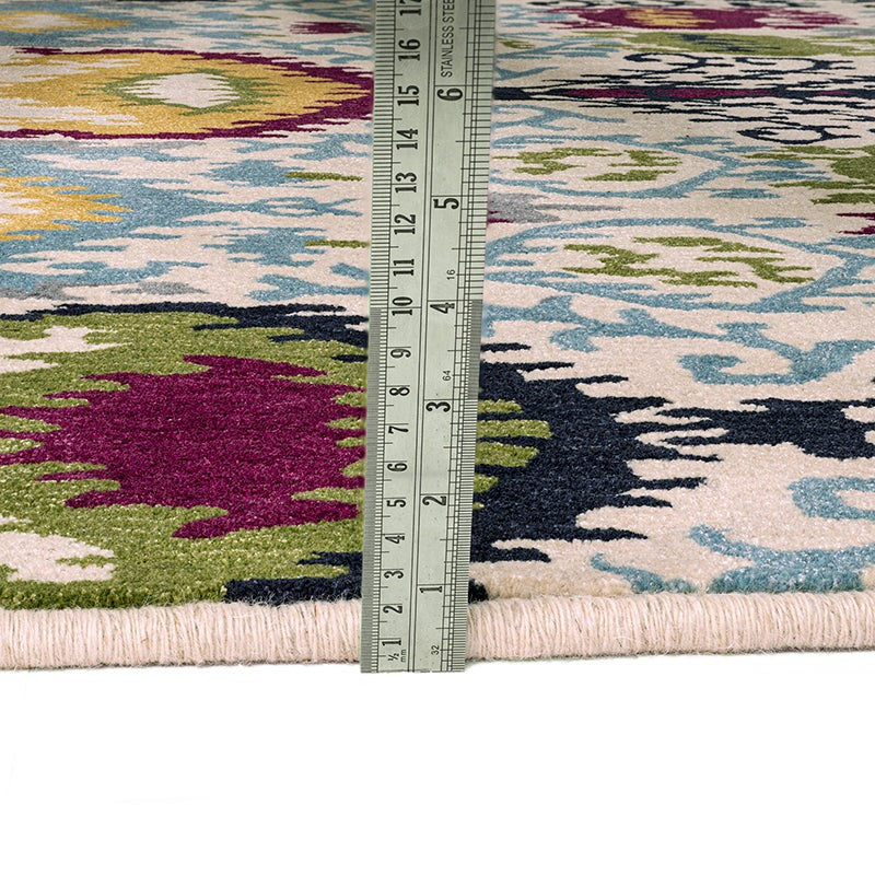 Dwalin Hand Tufted Geometric Wool & Nylon Carpet - Orange media 9