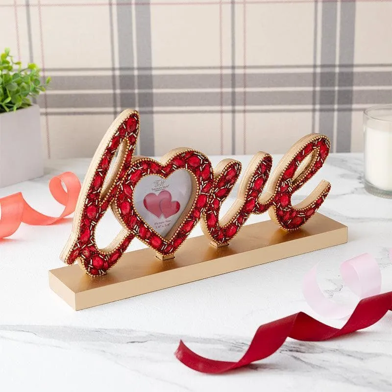 Love Lyric Jeweled Photo Frame media 1
