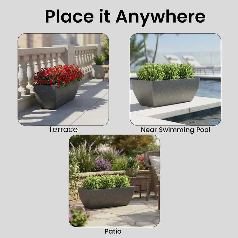 Meadow Glow Planter - Black - 7