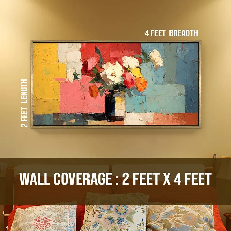 Florique Canvas Wall Painting With Frame media 8