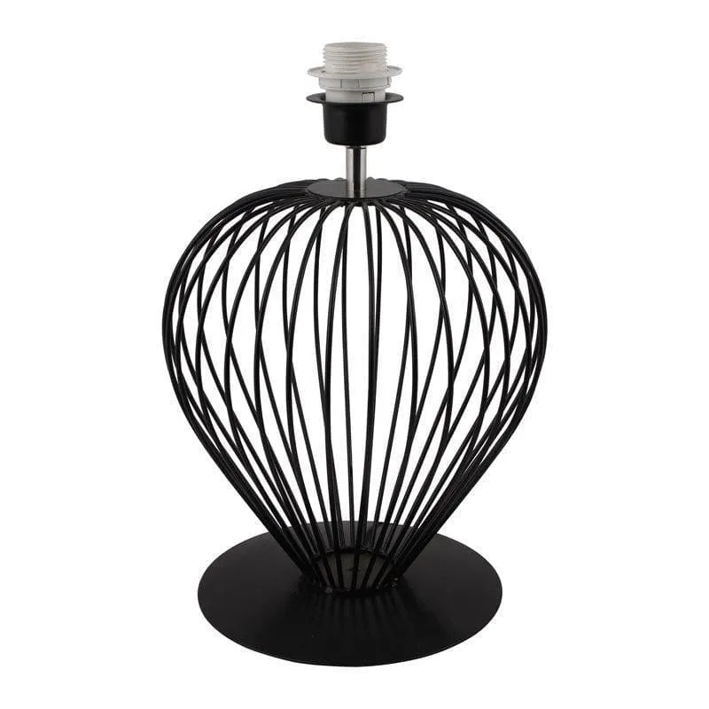 Renisa Fabric Table Lamp - White,Black media 4