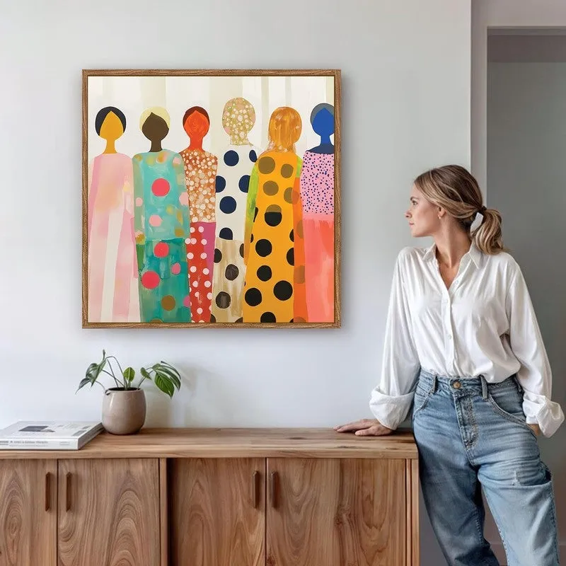 Painted Spirit Canvas Wall Art With Frame media 6