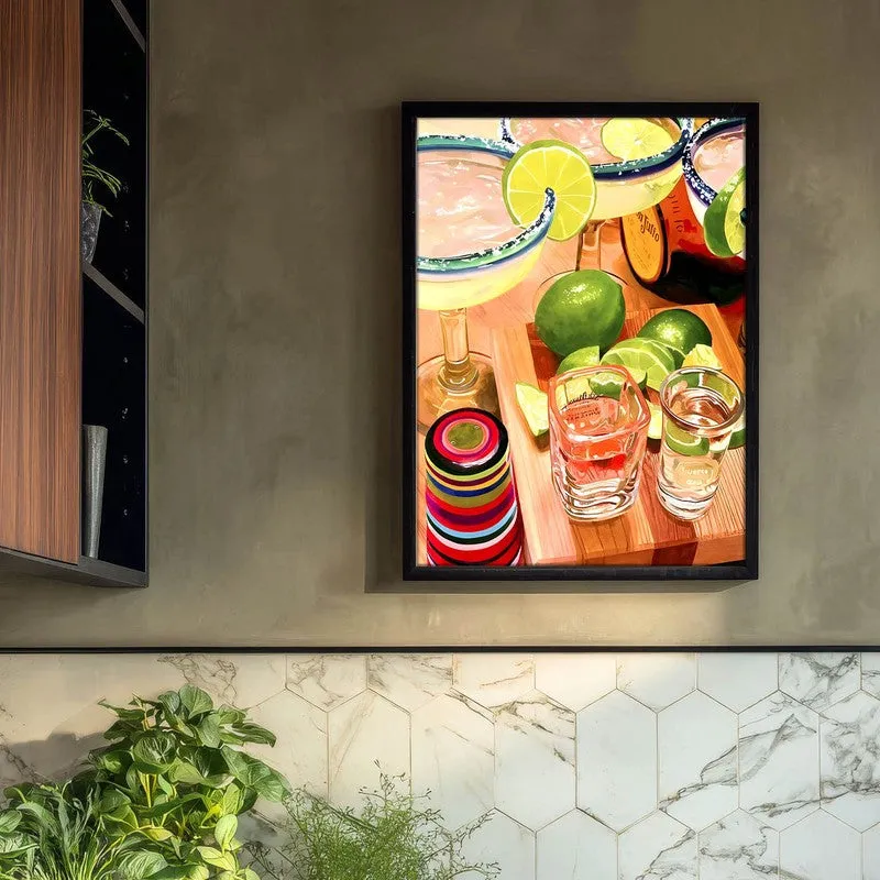 MocktailPrep Archival Canvas Wall Art - Black media 3