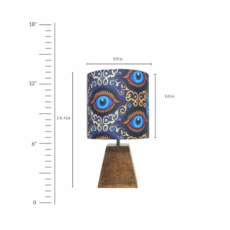 Mystical Eye Fabric Table Lamp - Multicolor media 7