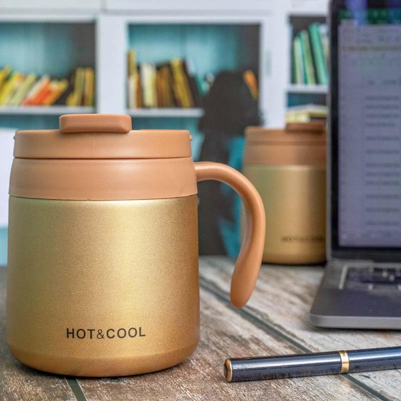 Aonic Stainless Steel Coffee Mug (350 mL) - 350 ML