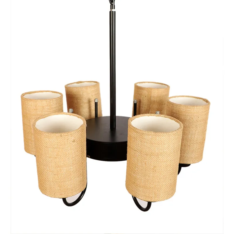 Viya Cylindrical Ceiling Lamp - Beige media 3